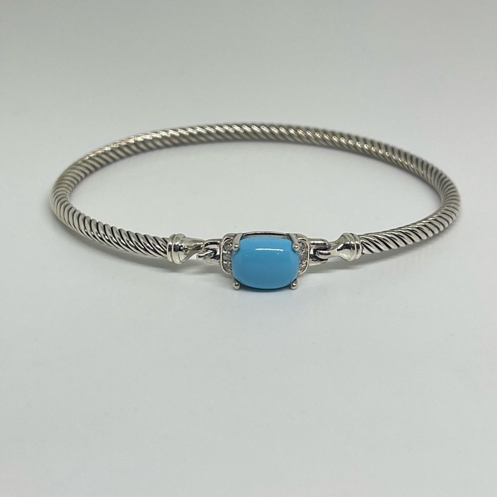 David Yurman Turquoise Petite Chatelaine Bracelet - Picture 2 of 11
